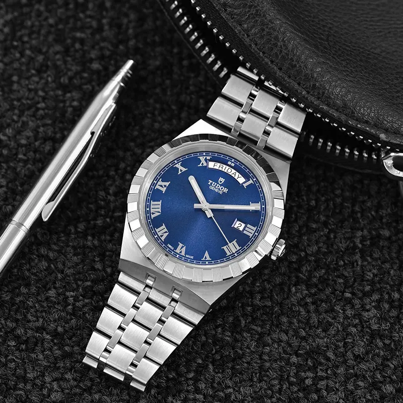 Tudor Royal Automatic Blue Dial Trendy Men's Watch- M28600-0005